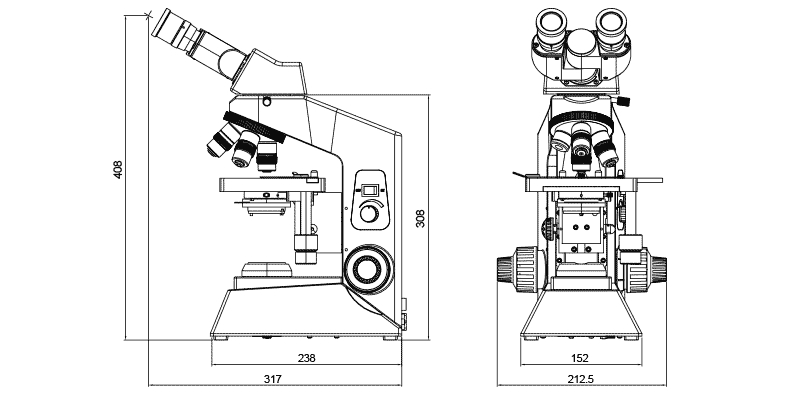 Technical drawings with measurements