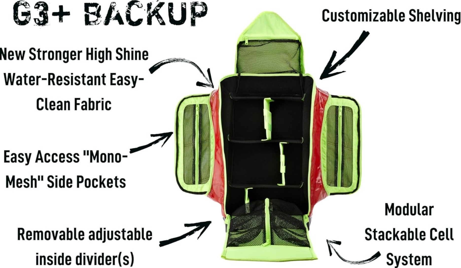 G3+ Backup EMS Trauma Backpack Construction