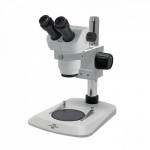 Trinocular Zoom Stereo Microscope on Pole Stand