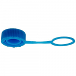 safePort O-Ring Loop Tube Cap, Low Profile, Blue