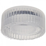 safePort O-Ring Tube Cap, Low Profile, Clear