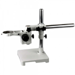 Single Arm Boom Stand for Stereo Microscope, White, 76 mm_noscript