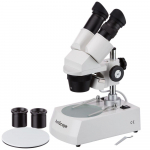 10-60X Microscope, Metal Pillar Stand Top and Bottom