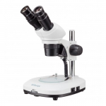 Compact Stereo Microscope with Dual Illumination