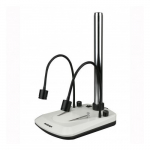 Microscope Table Stand with Built Dual Gooseneck