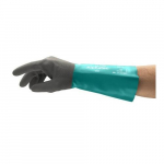 58-535B-8 Alpha-Tec Nitrile Glove, Size 8, Blue / Green