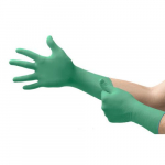 Microflex Chemical Resist Glove, Nitrile, XS, Green