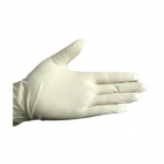 Disposable Latex Gloves, S Size, Natural Off-White