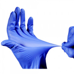 Disposable Nitrile Gloves, S Size, Blue