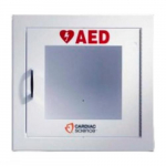 AED Wall Cabinet: Semi-Recessed