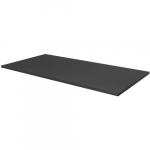 Float Work Surface Top, Flat Edge, Black, 24"x66"