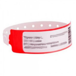 Poly Shield Wristbands, Red, 1-1/4" x 11-3/4"