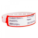 Poly Write-On Bands, Red, 1-1/8" x 11-7/16"