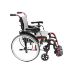16" Seat Ergonomic Wheelchair, Red