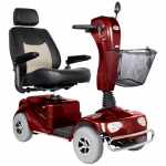 Pioneer 4 Four-Wheel Scooter, Red