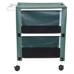 2-Shelf Linen Cart, Mesh or Solid Vinyl