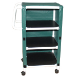 3-Shelf Linen Cart with Mesh Cover_noscript