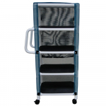 4-Shelf Mini-Linen Cart with Mesh_noscript