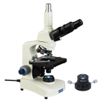 Trinocular Microscope with Dry Darkfield Condenser