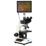 5MP Touchpad Darkfield Trinocular Microscope