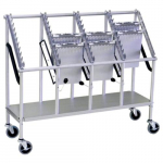 Aluminum Wheeled Chart Carrier Only, 4 Tier