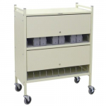 Economy Privacy Style Chart Rack Only, 20 Capacity{part}
