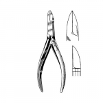 Sklarlite Littauer Cutting Forceps, Curved Back, 4-1/2"