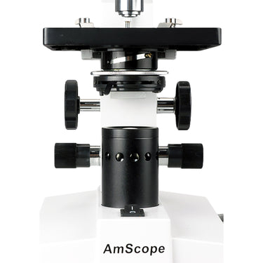 AmScope M162C-2L-PB10 Student Microscope 40X-1000X Magnification - Dual LED Light With Slides & Accessories