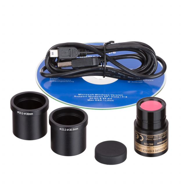 AmScope MU800 8MP Microscope Camera – USB 2.0, Live Video, Windows & Mac Software