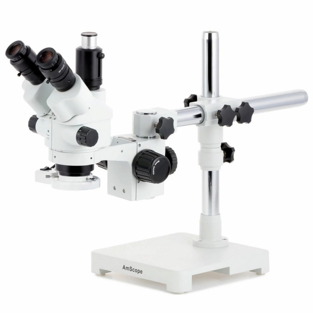 Buy AmScope SM-3NTPX-FRL-AF2, Trinocular Microscope 3.5X-45X 2.0MP ...