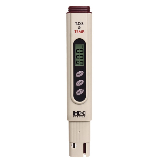 HM Digital TDS-4 Tester Per Conducibilità E Purezza Dell'Acqua – Misuratore TDS Portatile Per Osmosi Inversa, Piscine, Idroponica