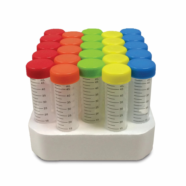 Buy Marketlab 39958-AS, Prism Tube with Screw-cap Foam Rack 50mL ...
