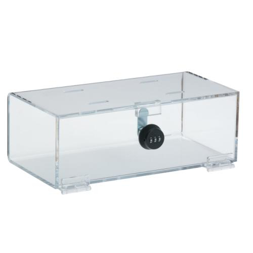 OmniMed 183005 Clear Acrylic Refrigerator Lock Box with Combination Lock